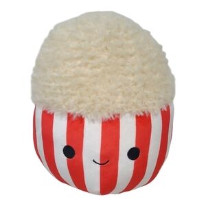 Squishmallows Arnel The Popcorn Bucket 8" Red White Kellytoy
